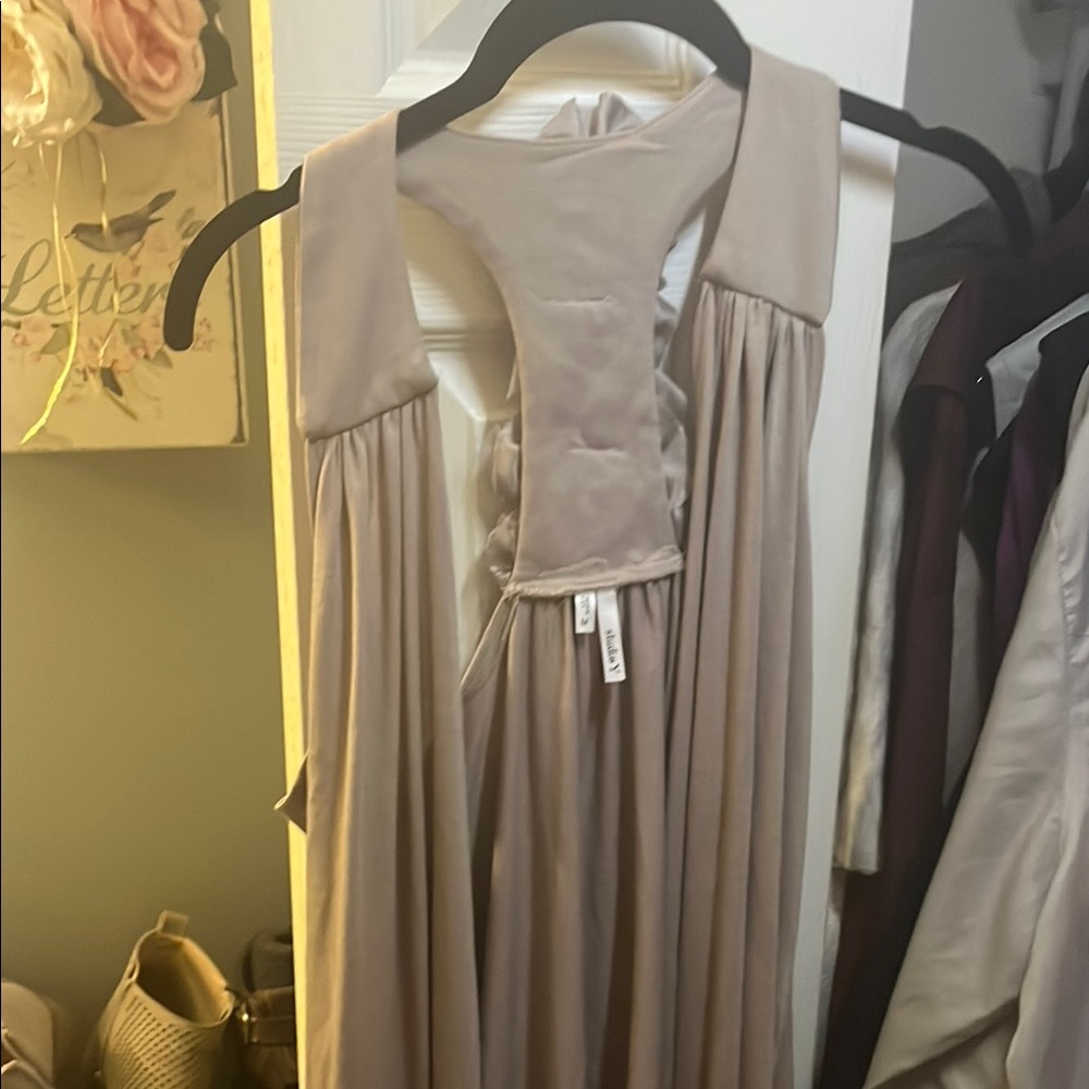 Studio I Cream Ruffled Halter Tank Top - Picture 2 of 5